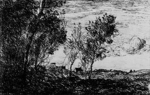 Corot, Jean-Baptiste Camille: In den Dnen (Erinnerung an den Wald von Den Haag)