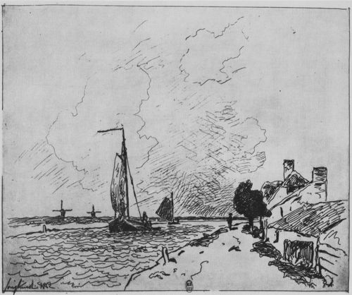 Jongkind, Johan Barthold: Zwei Segelboote