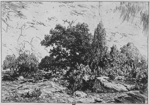 Rousseau, Pierre tienne Thodore: Blick auf das Plateau de Bellecroix