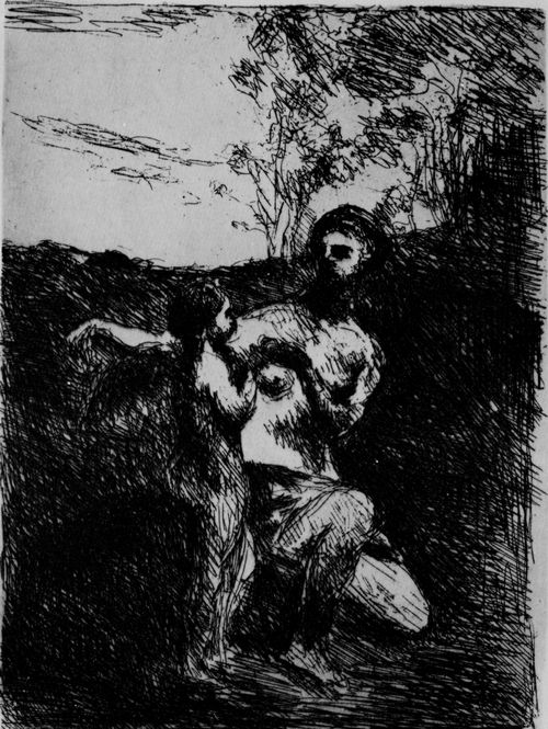 Corot, Jean-Baptiste Camille: Venus stutzt Amor die Flgel