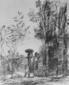 Corot, Jean-Baptiste Camille: Das Treffen im Wäldchen