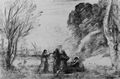 Corot, Jean-Baptiste Camille: Eine Familie in Terracine
