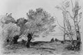 Corot, Jean-Baptiste Camille: Weiße Weiden und Pappeln