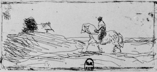 Corot, Jean-Baptiste Camille: Visitenkarte eines Kavaliers