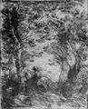Corot, Jean-Baptiste Camille: Kleiner Reiter unter Bäumen