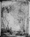 Corot, Jean-Baptiste Camille: Junge Mutter am Waldrand