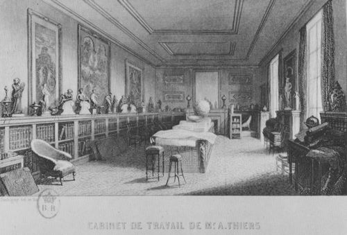 Daubigny, Charles-Franois: Das Arbeitszimmer von Monsieur Thiers