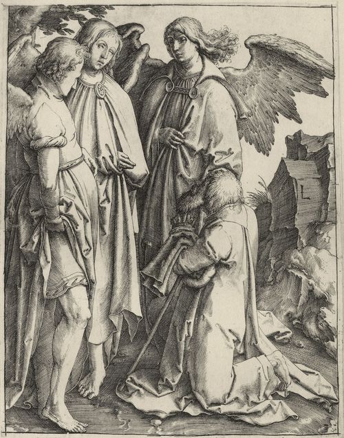 Leyden, Lucas van: Abraham mit den drei Engeln