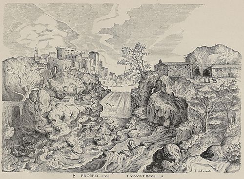 Bruegel d. ., Pieter: Folge der »Zwlf groen Landschaften«, Hl. Hieronymus in der Wste