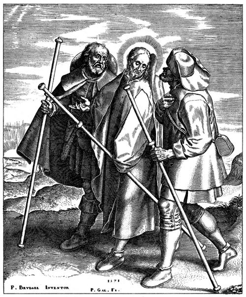 Bruegel d. ., Pieter: Jesus und seine Jnger auf dem Weg nach Emmaus