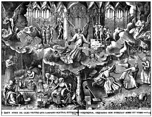 Bruegel d. ., Pieter: Das Gleichnis von den klugen und den trichten Jungfrauen
