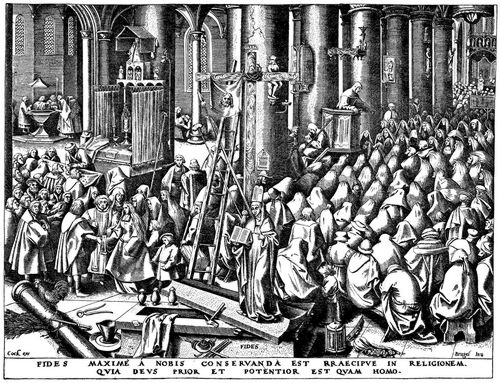 Bruegel d. ., Pieter: Folge der »Tugenden«, Der Glauben