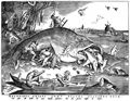 Bruegel d. ., Pieter: Groe Fische essen die Kleinen