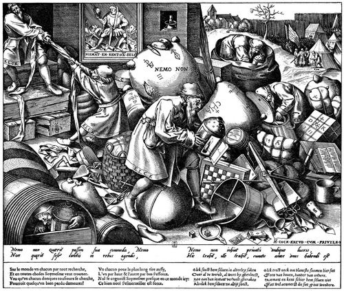 Bruegel d. ., Pieter: Elck (Jedermann) und Nemo (Niemand)