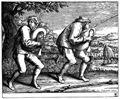 Bruegel d. Ä., Pieter: Folge der »Pilgerschaft der Epileptiker nach Saint-Jean in Molenbeeck«, Zwei Dudelsackspieler