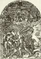 Duvet, Jean: Illustration zur »Apokalypse«, 20. Kapitel: Engel zeigt dem Hl. Johannes das neue Jerusalem im Schlaf
