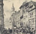 Bonington, Richard Parkes: Rue du Gros-Horloge in Rouen