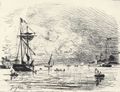 Jongkind, Johan Barthold: Hafenausfahrt von Honfleur