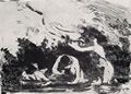 Pissarro, Camille: Badende im Schatten eines baumbestandenen Ufers