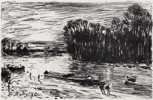 Sisley, Alfred: Die Ufer des Loing bei Saint-Mamms