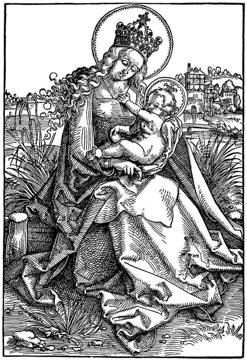 Baldung Grien, Hans: Maria mit dem Kind auf der Rasenbank