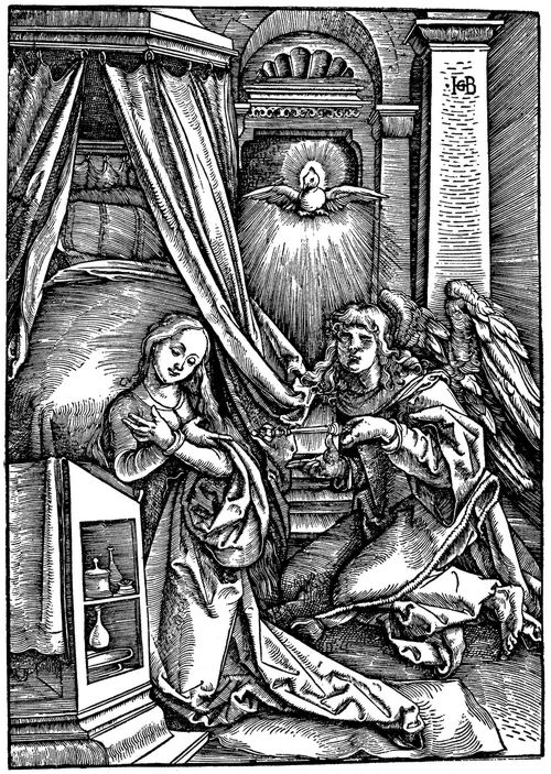 Baldung Grien, Hans: Der Erzengel Gabriel verkndet Maria die Geburt Christi