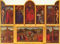 Eyck, Hubert van: Genter Altar, Altar des Mystischen Lammes, Szene: Ansicht des geöffneten Altars