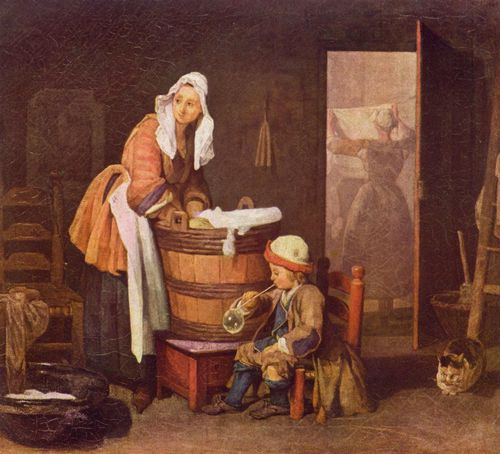 Chardin, Jean-Baptiste Simon: Die Wscherin