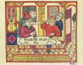 Russischer Kupferstecher der 2. Hlfte des 18. Jahrhunderts: Paramoschka und Sawoschka beim Kartenspiel