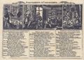 Russischer Lithograph um 1857: Die Geschichte vom armen Schuster und dem reichen Steuerpächter