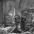 Piranesi, Giovanni Battista: Die antiken Bauten Roms, Band II, Blatt X, Das Grabmal des L. Arrunzio, Detail