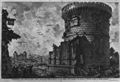 Piranesi, Giovanni Battista: Die antiken Bauten Roms, Band III, Blatt XII, Grabmal der Familie Plauzia