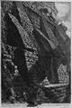 Piranesi, Giovanni Battista: Die antiken Bauten Roms, Band IV, Blatt VI, Die Grundmauern des Hadrian-Mausoleums