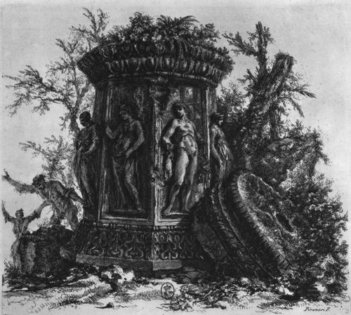 Piranesi, Giovanni Battista: Antike Bauten in Cora, Titel-Vignette