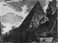 Piranesi, Giovanni Battista: Vedute der Pyramide des Cestius
