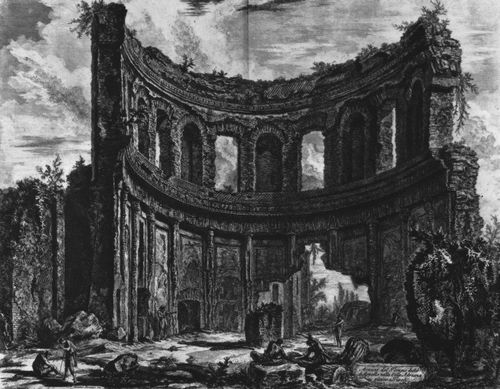 Piranesi, Giovanni Battista: Ruine des sogenannten Apollo-Tempels der Hadriansvilla