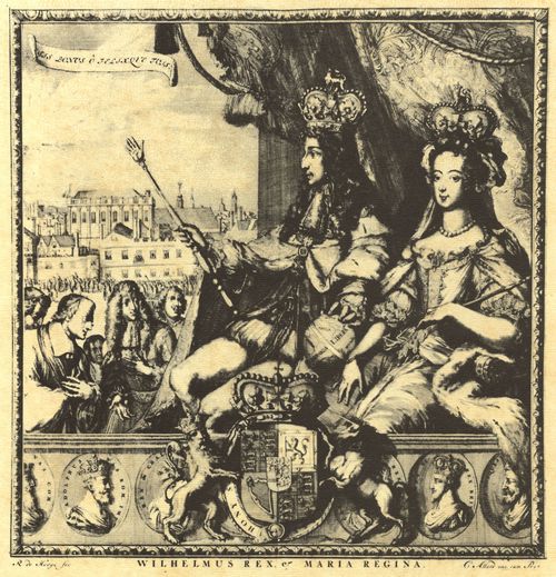 Hooge, Romeyn de: König Wilhelm III. und Königin Maria