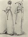 Englischer Radierer um 1807: Das elegante Nachmittagskleid