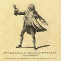 Englischer Kupferstecher um 1769: Der Schauspieler Garrick als König Lear
