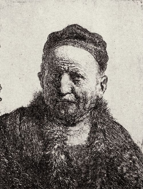 Rembrandt Harmensz. van Rijn: Brustbild eines Mannes mit Kppchen