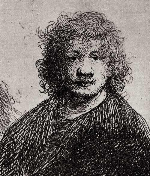 Rembrandt Harmensz. van Rijn: Selbstportrt mit der breiten Nase