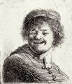 Rembrandt Harmensz. van Rijn: Selbstportrt, lachend