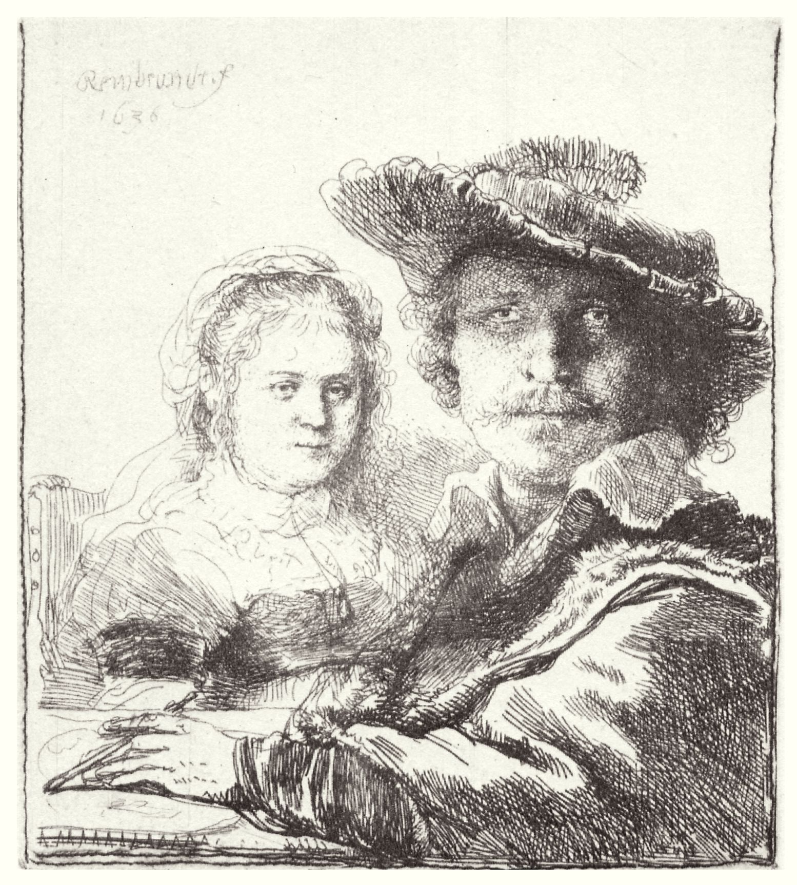 Rembrandt Harmensz Van Rijn Selbstportrat Mit Saskia 2 Zeno Org