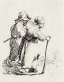 Rembrandt Harmensz. van Rijn: Wanderndes Bettlerpaar