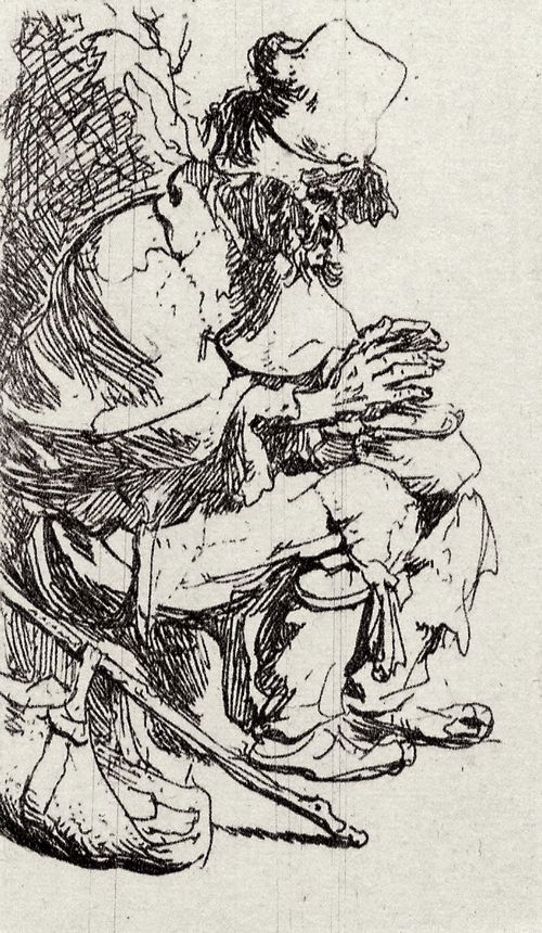Rembrandt Harmensz. van Rijn: Der Bettler mit der Glutpfanne