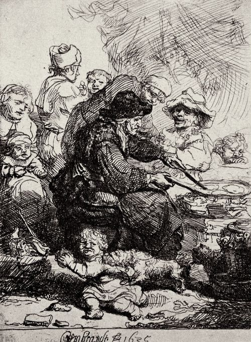 Rembrandt Harmensz. van Rijn: Die Pfannkuchenbckerin