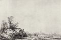 Rembrandt Harmensz. van Rijn: Die Hütten am Kanal