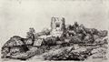 Rembrandt Harmensz. van Rijn: Die Landschaft mit dem viereckigen Turm