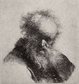 Rembrandt Harmensz. van Rijn: Kopf eines Greises mit langem Bart, seitwrts blickend