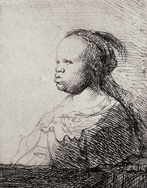 Rembrandt Harmensz. van Rijn: Die sogenannte weie Mohrin